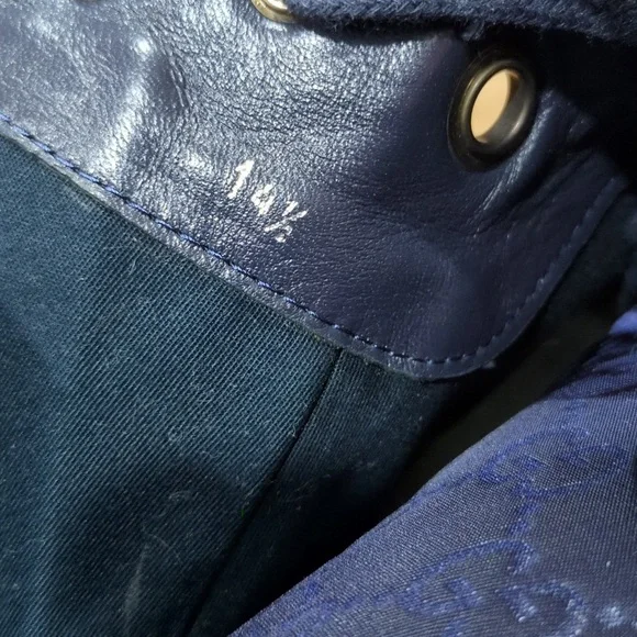 GUCCI GUCCISSIMA MONOGRAM GG NYLON/LEATHER HIGH SNEAKERS NAVY/TAN